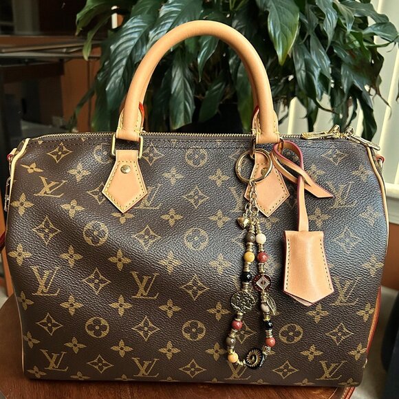 New BEADED Bag Charm Quartz Gemstone - Picture 3 of 9